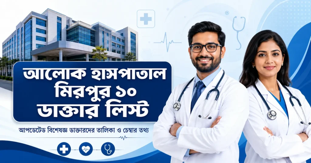 আলোক হাসপাতাল মিরপুর ১০ ডাক্তার লিস্ট